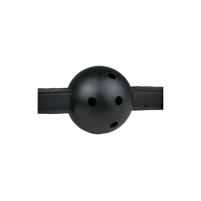 Knebel-Ball Gag With PVC Ball - Black